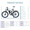 Electric Bike for Adults Peak 3000W: Dual Motor E-bike 48V 32AH Battery 26" Fat Tire Fast Ebikes, Max 38 mph Hydraulic Disc Brake E-Bikes,Off-Road Mountain Hunting Electric Bicycle (Blue 48V 32AH) #5