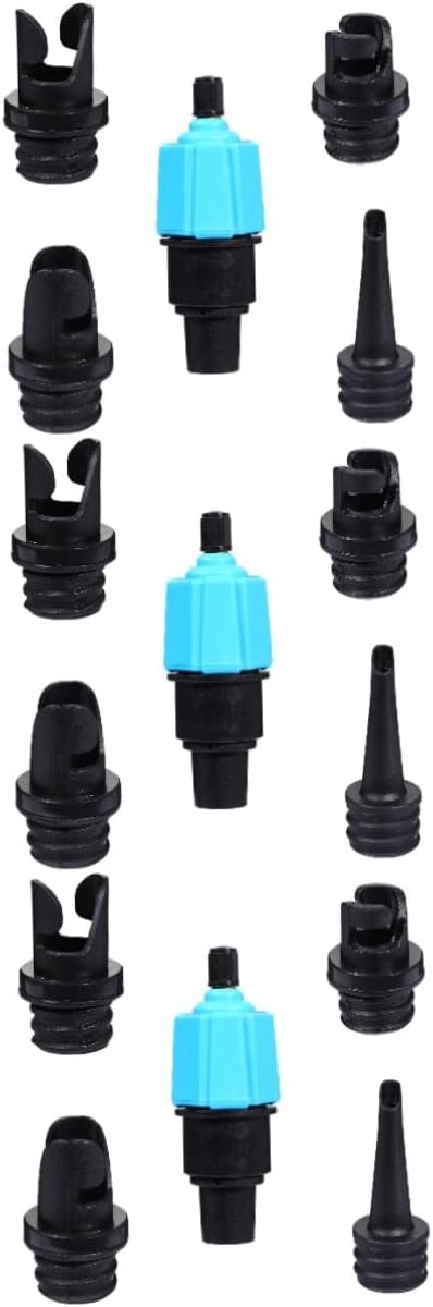 Didiseaon 3pcs Pump Adapter Air Converter Nozzles for Boards Kayaks and Inflatable Boats Air Valve Adaptor Lightweight and Portable for Easy Use