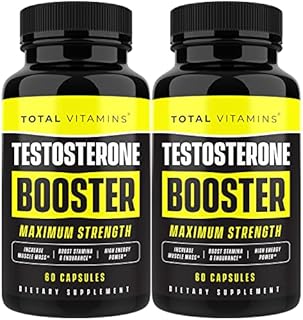 Natural Testosterone Booster for Men - Male Enhancing Supplement Test Booster Pills with Tongkat Ali & Horny Goat Weed - Enhance Muscle Growth, Stamina, Energy, Endurance, Strength, and Size (2 Pack)