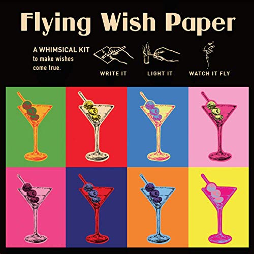 Flying Wish Paper - Schreiben Sie es, zünden Sie es an und beobachten Sie, wie es fliegt. - Martini - 12,7 x 12,7 cm - skurrile Mini-Kits Flying Wish Paper - Schreiben Sie es, zünden Sie es an und beobachten Sie, wie es fliegt. - Martini - 12,7 x 12,7 cm - skurrile Mini-Kits