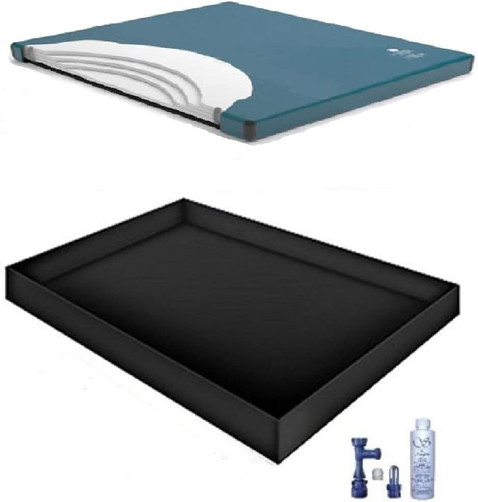 US 90% WAVELESS WATERBED Mattress/Liner/Fill Drain/Conditioner KIT (California King 72x84 1US4000S1)