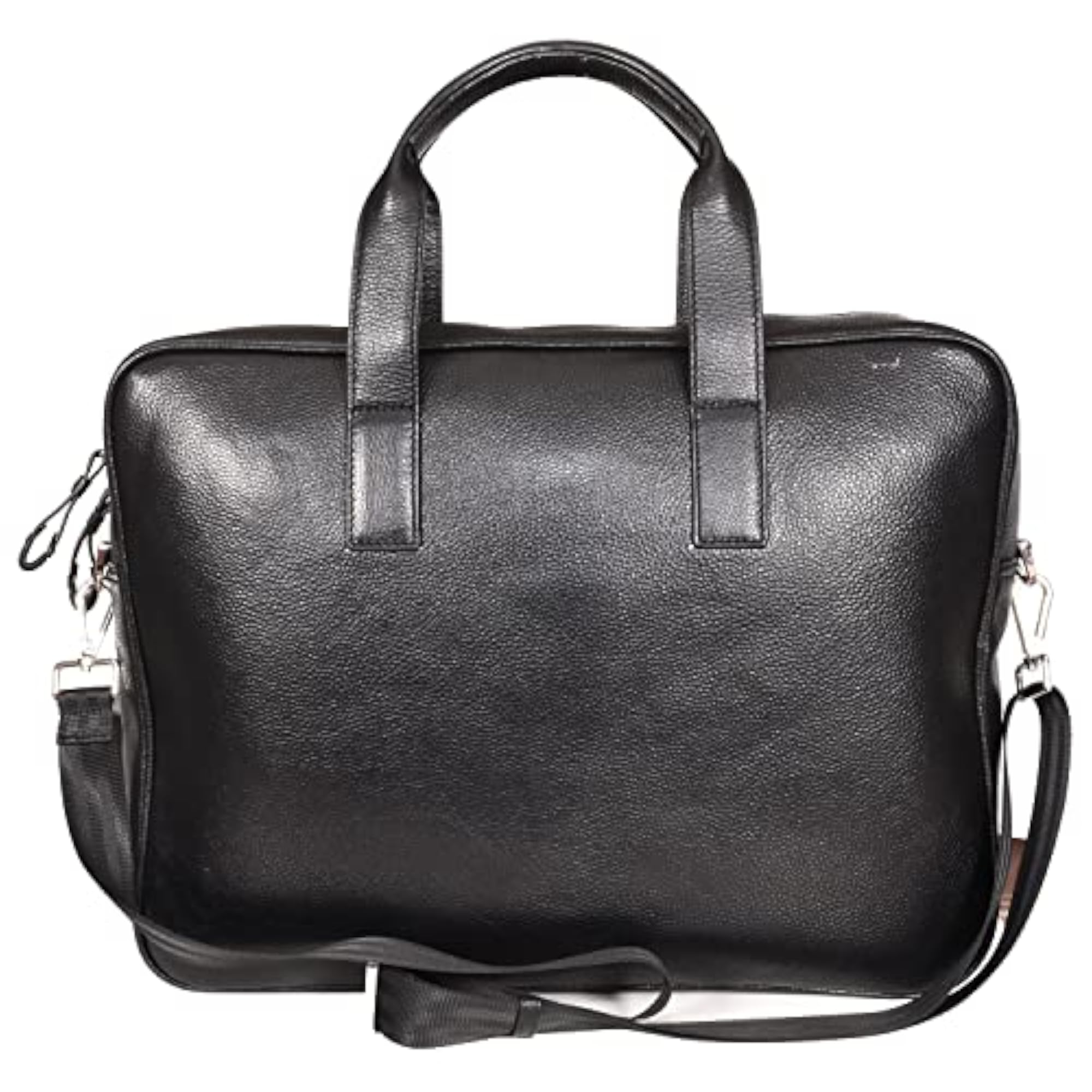 Genuine Leather Men's Black Messenger Bag
