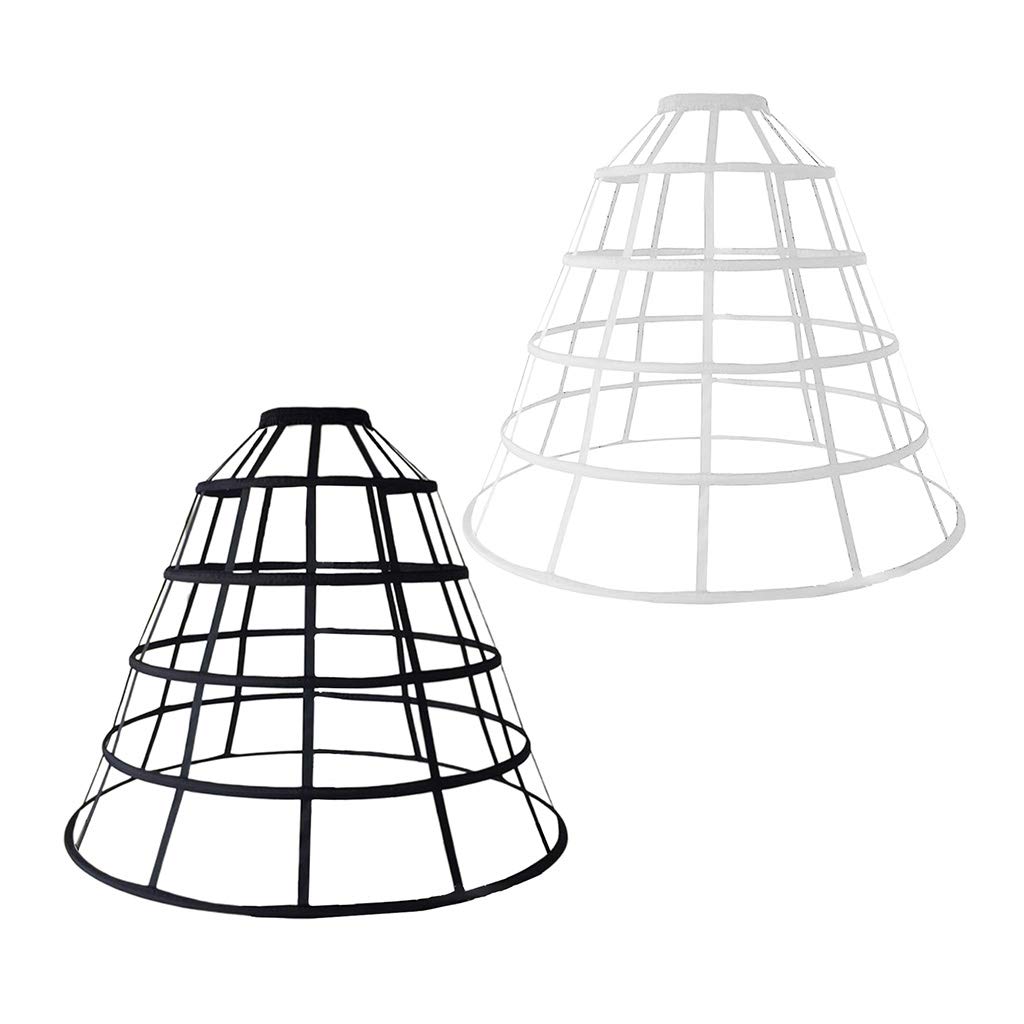Jupon Cage Crinoline Baroque Pour Robe De Mariée Vintage – Côté Gauche Et Droite – Ajustable élastique