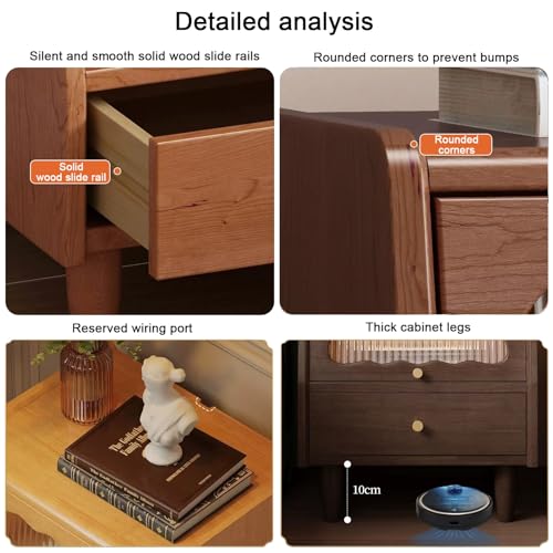 Table de chevet de rangement pour organiser la chambre et assemblage facile - 7