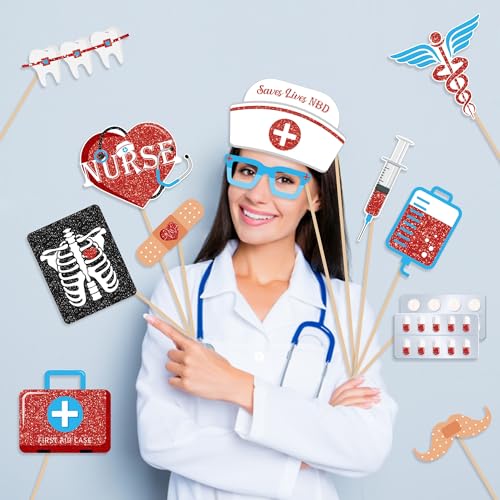 Requisiten lustige Photo Foto Requisiten 25 medizinische Zahnmedizin Krankenhausfeier Party Ärzte und Krankenschwestern Foto Requisiten