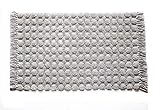Cotton Bath Mat - 21' x 34' Light Grey Super Soft, Absorbent Machine Washable Bathroom Rugs by Woven...