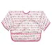 Bumkins Baby Toddler Bib, Waterproof Sleeved Bib, Bloom (6-24 Months)