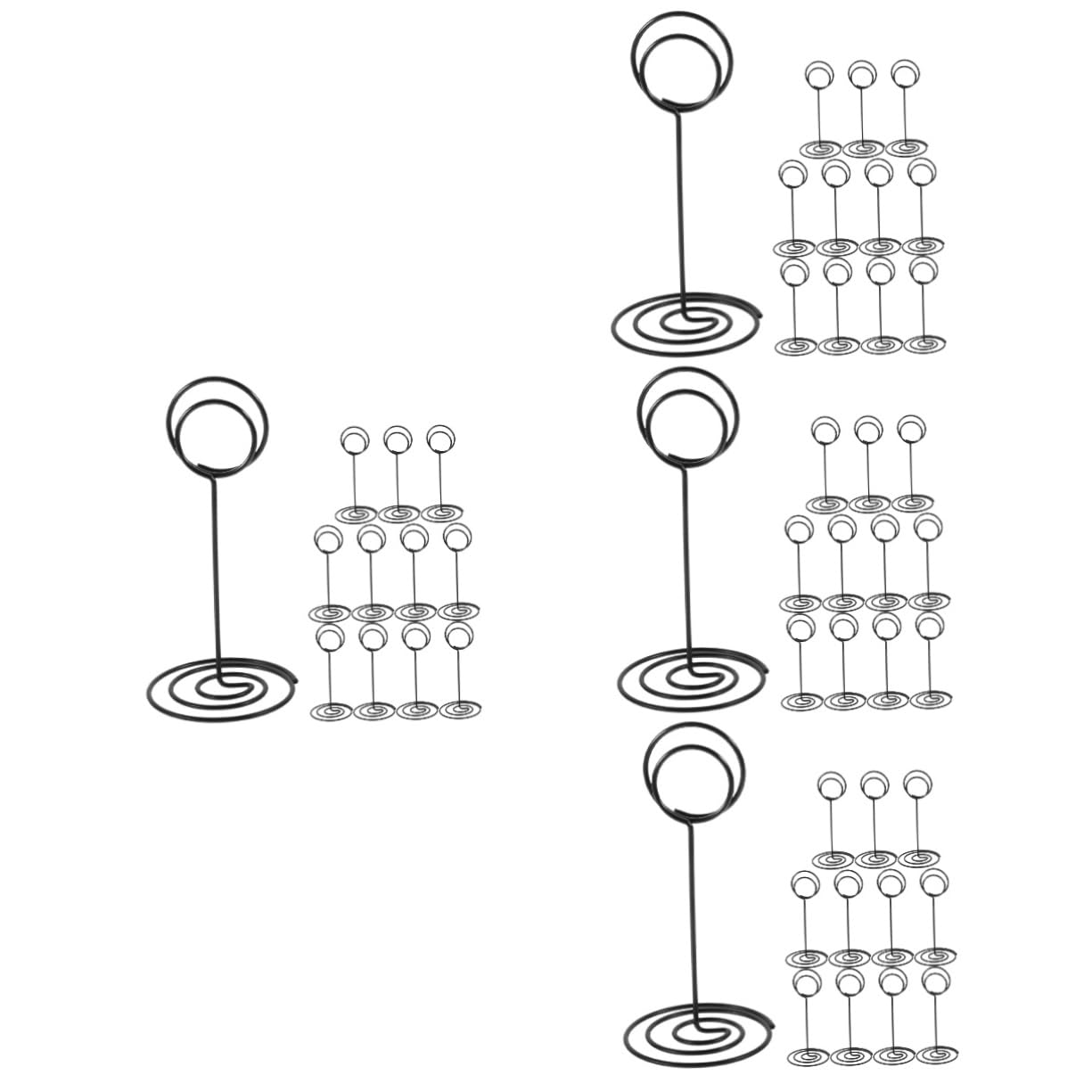 DOITOOL 4 Ensembles Porte Cartes De Table Pour Mariage Support De Table Clips Photo Et Mémo Pour Décorations Et Fêtes 12 Pièces * 4