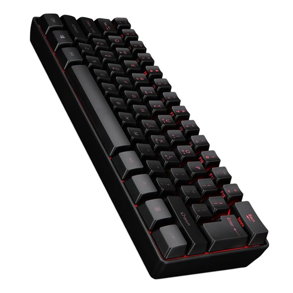 Keyboard Small Backlit Gaming Keyboard Wired 61 Keys Gaming Keyboard Wired Keyboard Mechanical Keyboard