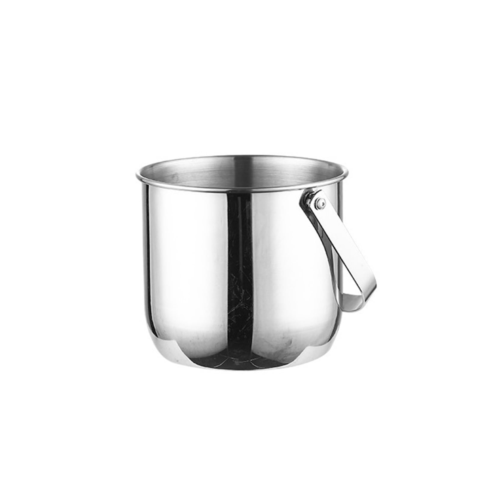 FZL02068LM Ice Bucket Bar Stainless Steel Ice Bucket With Handle Metal Cooler & Drink Tub Holds Wine Cooler