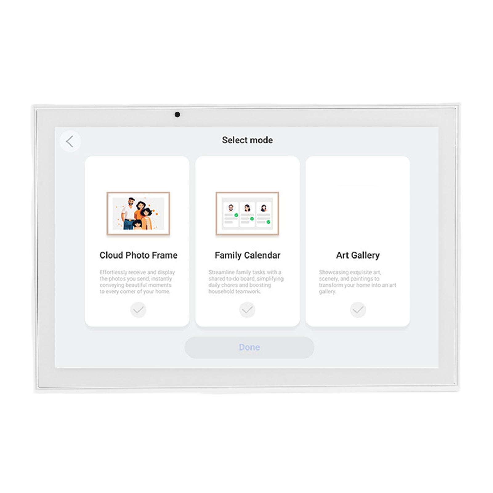 Emoshayoga Calendario Digitale da 10,1 Pollici Touch Screen Smart Family Planner per Grafico Interattivo dei Lavori Domestici e Gestione delle attività Bianco (Spina UE 100-240 V)
