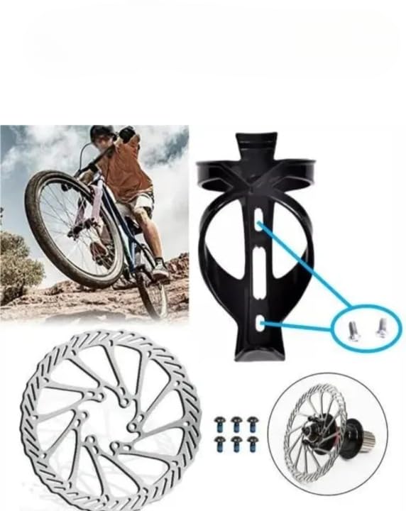Image of Lightweight & Strong Bike Water Bottle Holder with Screws | Durable Bottle Cage for Road & Mountain Bicycles | Secure Fit & Easy Installation