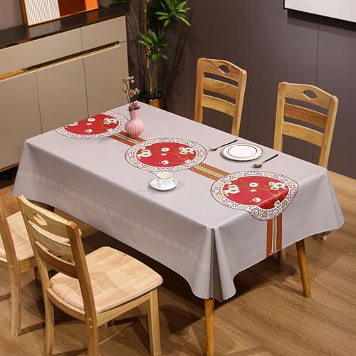 Nappe PVC 120 x 120 cm anti-tache pour protéger la table