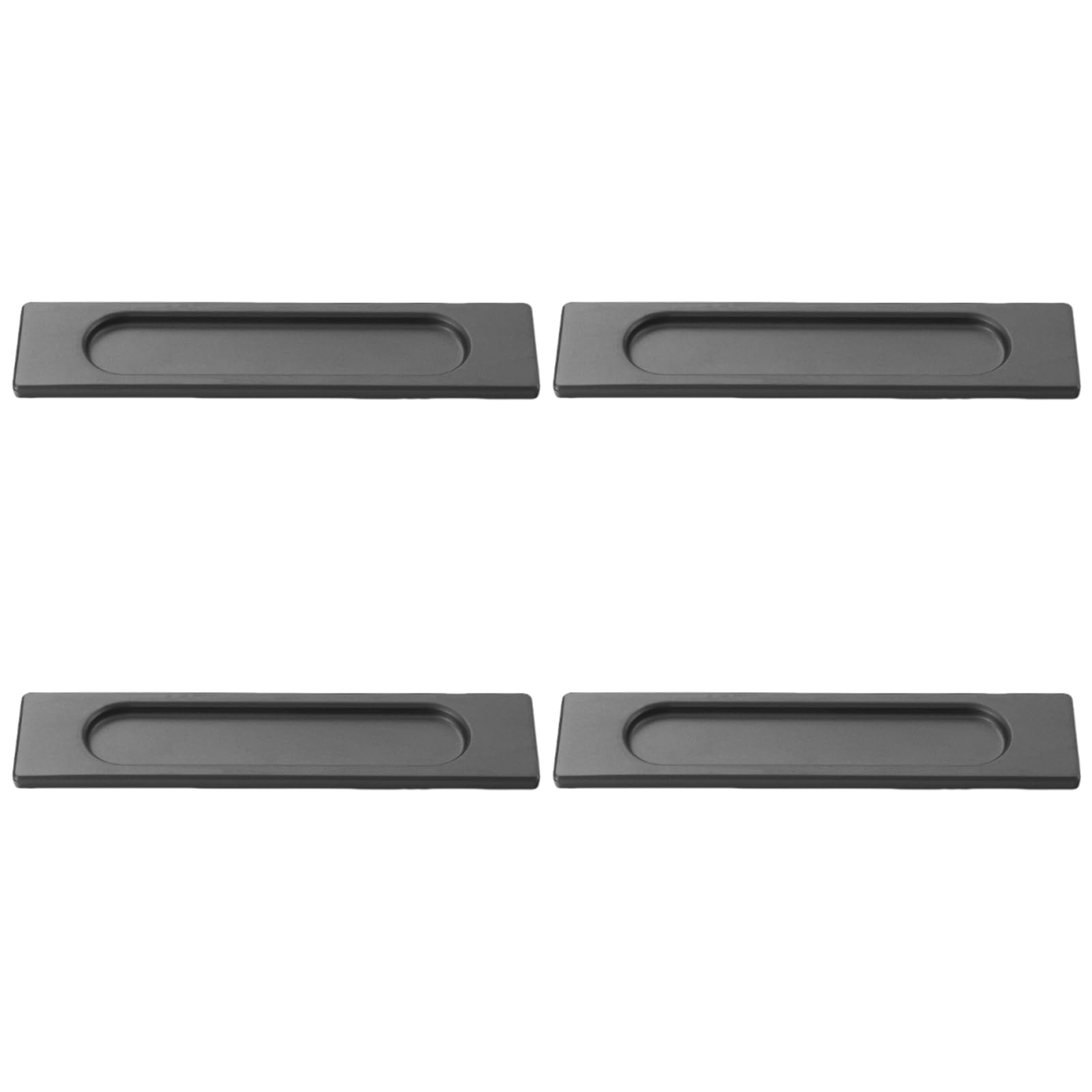 SHYYOULQE Contemporary Bronze Cabinets Handles Auto Adhesive Smooth Pulls for Pocket Door Bathroom Furniture Ovals Recessed Cabinets Pull Handles