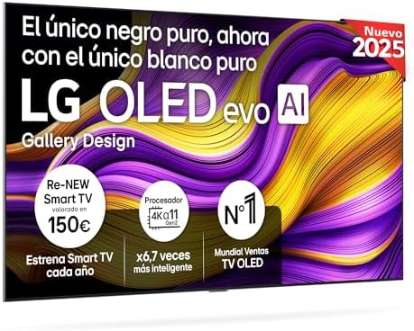 LG OLED83G54LW - TV 83", OLED EVO 4K, Smart TV AI G5, WebOS 25, S...