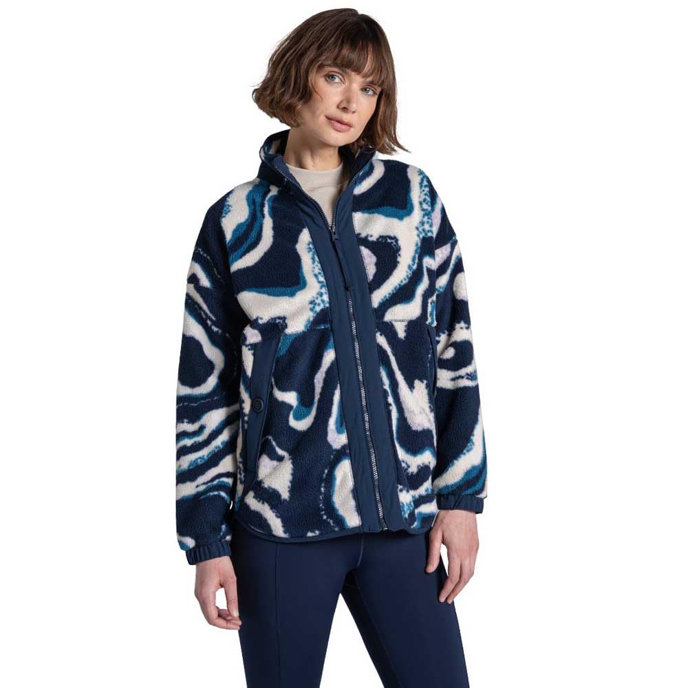 Craghoppers Women's Dark Saphire Kidsy Insulated Borg Full Zip Fleece - 14