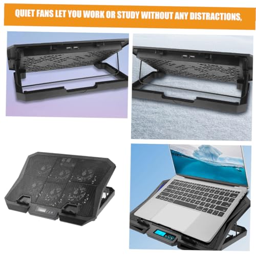Base para laptop con enfriador silencioso y altura ajustable miniatura 3