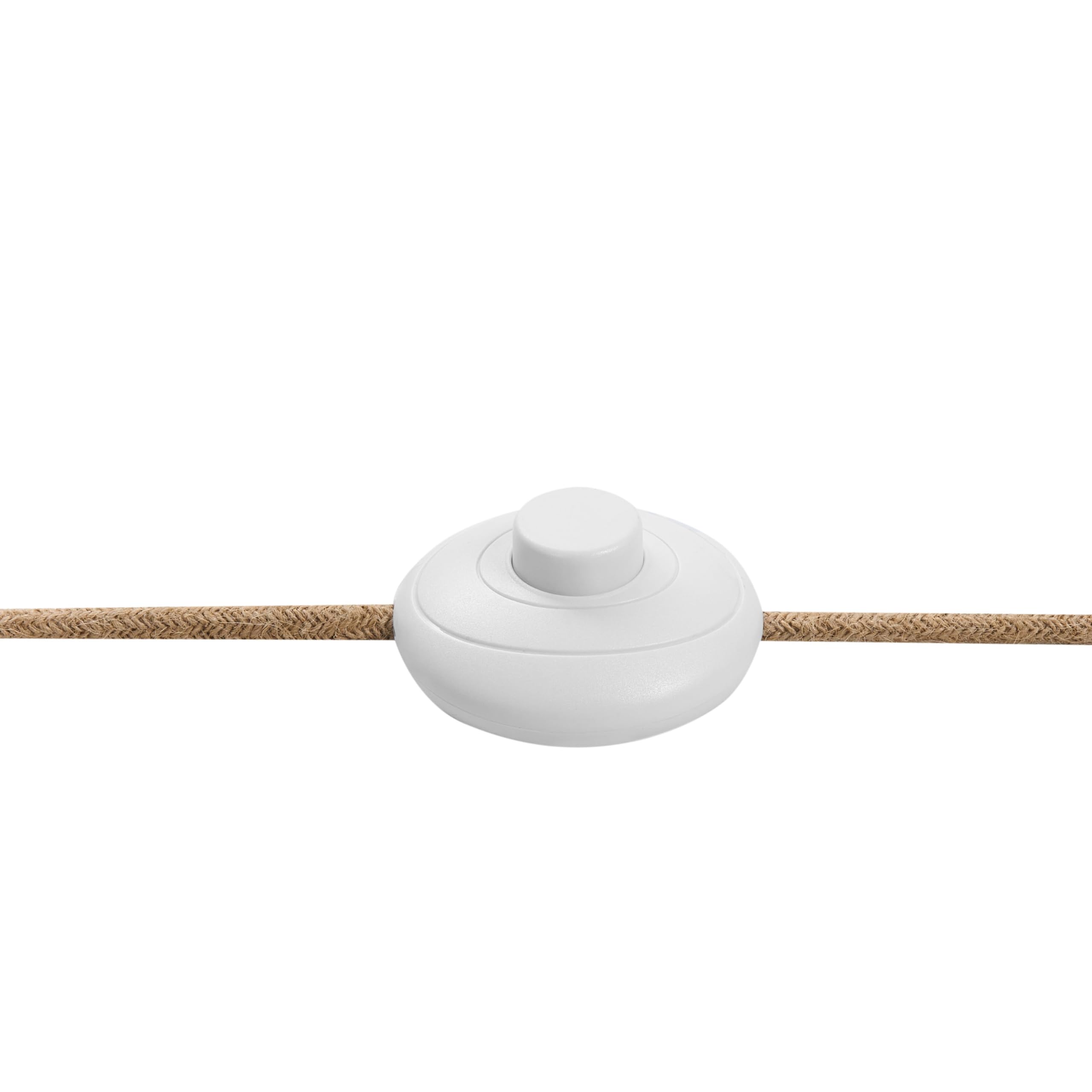 Beliani Lampadaire Classique en Métal avec Abat-Jour en Tissu Perlé Marron Clair Krios