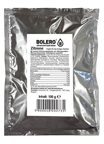 Bolero Bebidas 100 g bolsa sin azúcar sin calorías sin aspartamo Limón