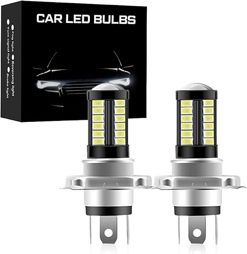 neynavy 2 bombillas LED antiniebla 9005, 6500 K, xenón blanco 2800 lúmenes, 5730 33-SMD chips súper brillantes, repuesto para automóviles, camiones,