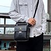 A-QMZL Sacoche Homme Sacs à Bandoulière Vintage Sacoche Bandoulière Cuir Petite Shoulder Bag Crossbody Business Cartable Besace Pochette Sacs à main pour Voyage, Randonnée et Travailler (Noir 3) #2