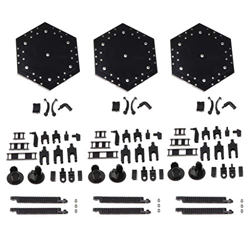 P Prettyia Puppenständer Display Ständer Halter für 1/100, 1/144 Gundam, Saint Cloth Action Figuren Körper Zubehör - Schwarz