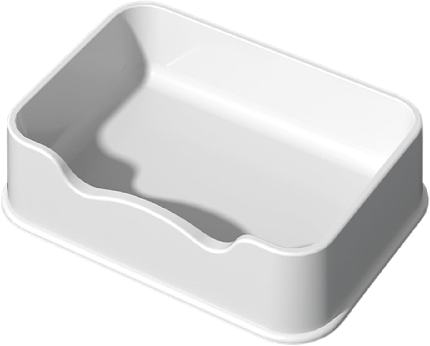 Plastic Cat Bed 100% Recycled Plastic - Cat Bed Durable Washable Breathable & Antislip Easy to Clean Great for Small -White