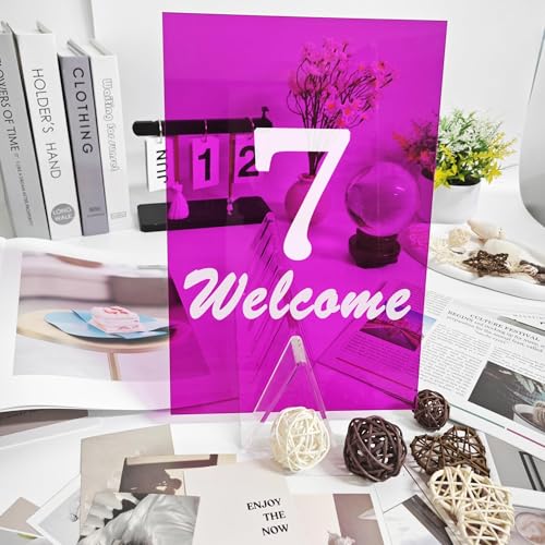 Image of Translucent Purple Acrylic Sheets 8*12 inch 1 /8 inch Thick (2.8~3mm) Red Transparent Cast Acrylic Plexiglass Board for Sign, DIY Project, Laser Cutting, Wedding, Craft, Picture Frame, Engraving(2 Pieces)