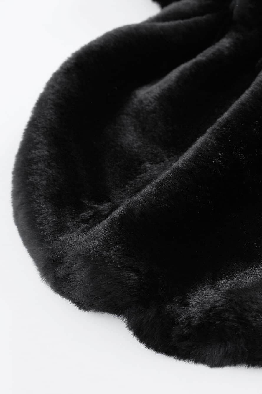 BABEYOND Womens Faux Fur Collar Shawl Faux Fur Scarf Wrap Evening Cape for Winter Coat - Image 5