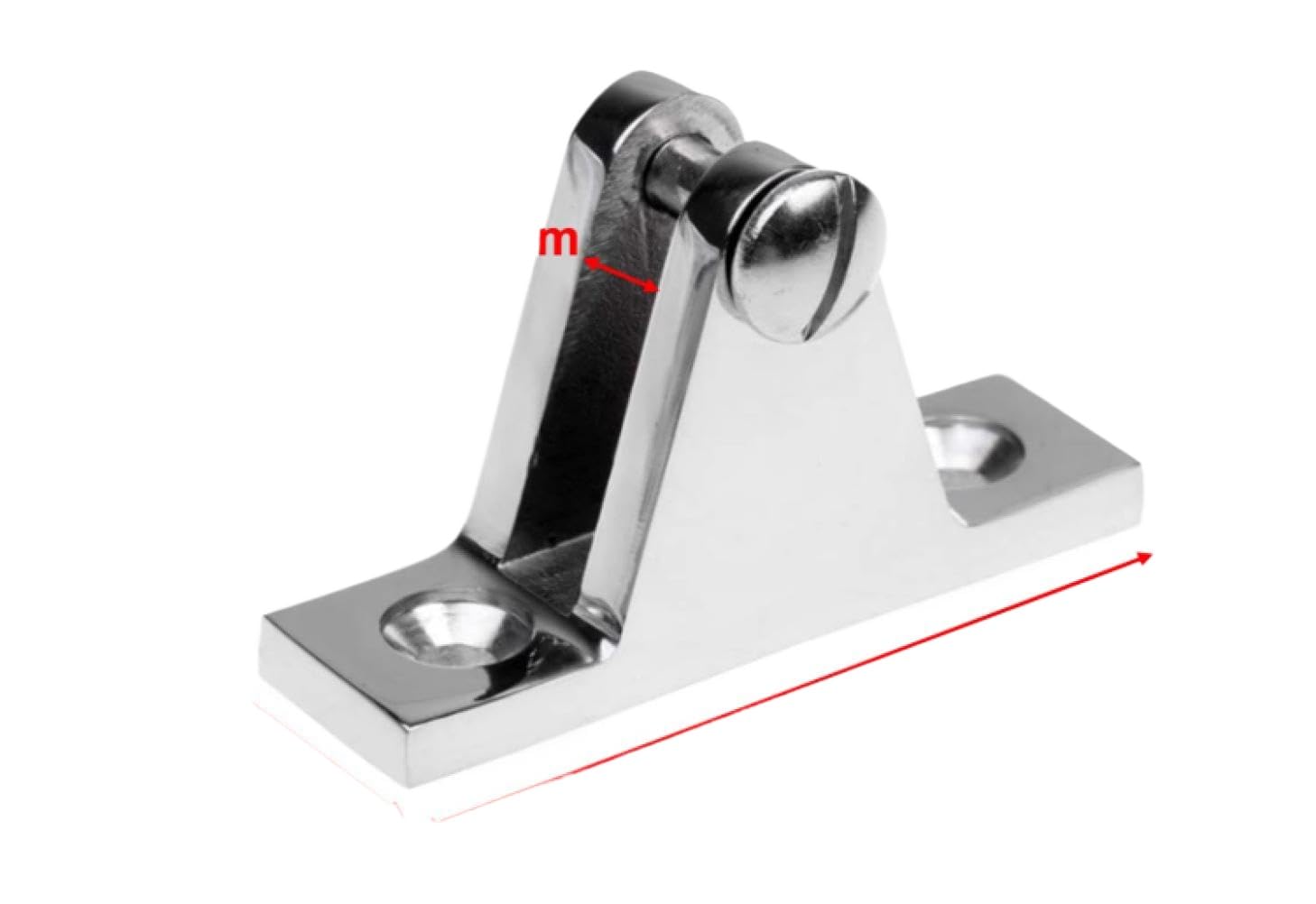 Stainless Steel Deck Hinge Mount Quick Release Fitting Compatible with Alastin 316 Bimini(ALS5401)