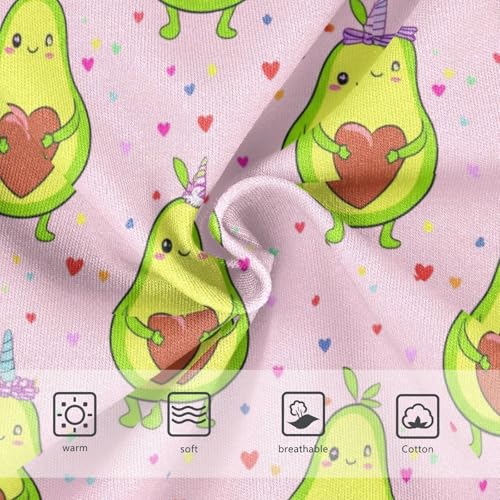 Joisal Cute Avocados Happy Faces Toddlers Underwear Floral 2t Cotton Little Girl Panties Designer Briefs Underpants3