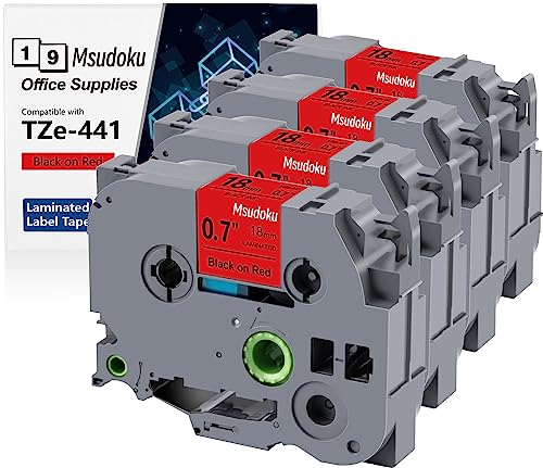 Msudoku ݊ TZe-441 Brother P-touch TZe441 xe[v TZ 18mm 0.7 W~l[ge[v PTD610BT PTD410 PTP710BT PTD400 PT-P700 PT-E500x[J[p 