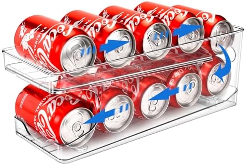 Rodante Organizador De Latas Para Nevera Dispensador Latas Frigor...