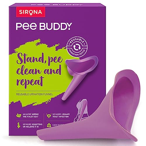 PeeBuddy Reusable Female Urination Device for Women - 1 Unit | Female Urinal Cup, Stand and Pee Funnel | Perfect for Travel, Outdoor Activities Including Camping, Hiking and Festivals