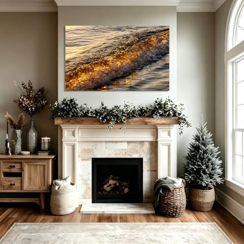 Lienzo de paisaje de montañas elegante en formato canvas de diseño moderno sin marco 5