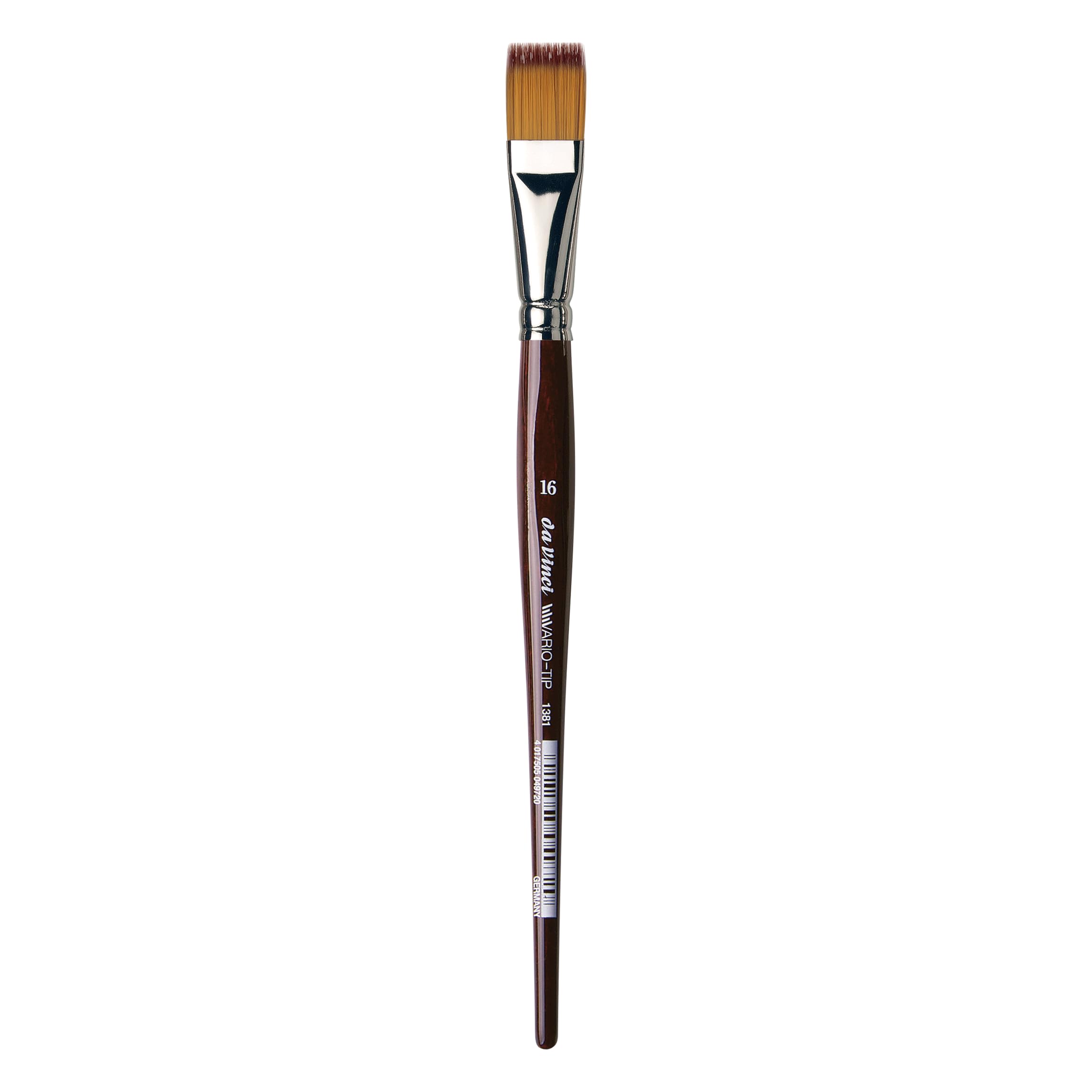 da Vinci Watercolor Series 1381 VarioTip Paint Brush, Flat Synthetic, Size 16