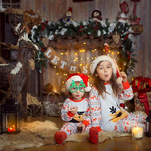 Toyvian 6 peças de óculos de Natal novidade óculos de Natal árvore de Papai Noel, óculos de decoraçã