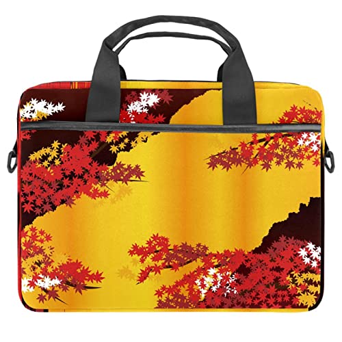 Sac bandoulière PC 13 à 14.5 pouces motif japonais automne multicolore