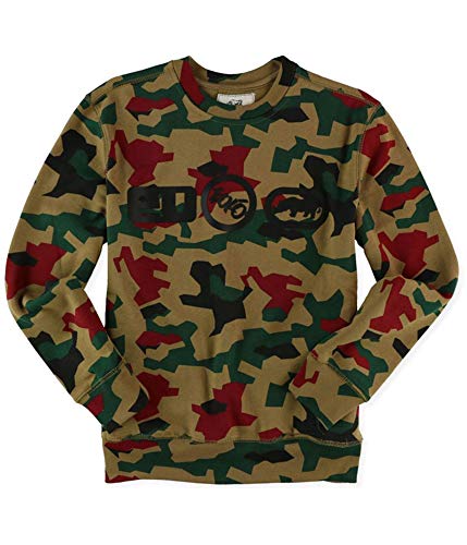 Ecko Unltd. Mens Camo Logos Sweatshirt, Brown, X-Small