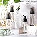 70 Pcs 2 oz Plastic Foam Soap Dispensers Refillable Lash Shampoo Bottles with Pump Mini Eyelash Cleaning Foam Bottle Dispenser for Refillable Travel Cosmetics (Gray)