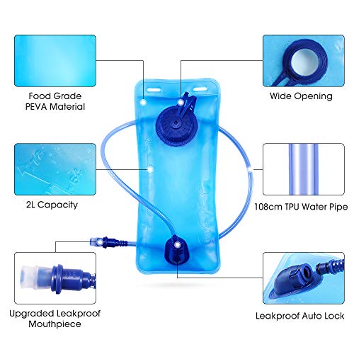 Idratazione Zaino capacità 2 Litri Sacca per