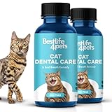 Cat Bad Breath & Oral Health Remedy, Natural Dental Care Cats Teeth, Mouth and Gums, Easy to Use Daily Supplement for Stomatitis, Gingivitis, Plaque & Tartar Control for Cats, 800 Small Pills