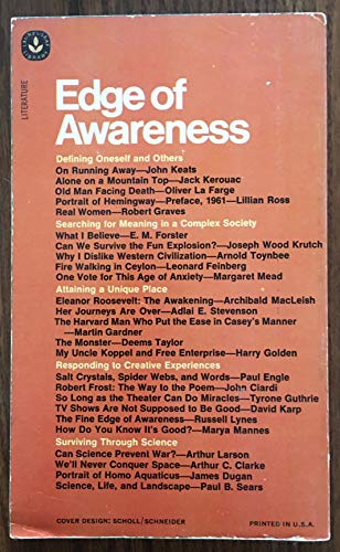 Edge of Awareness B0012GMOFU Book Cover