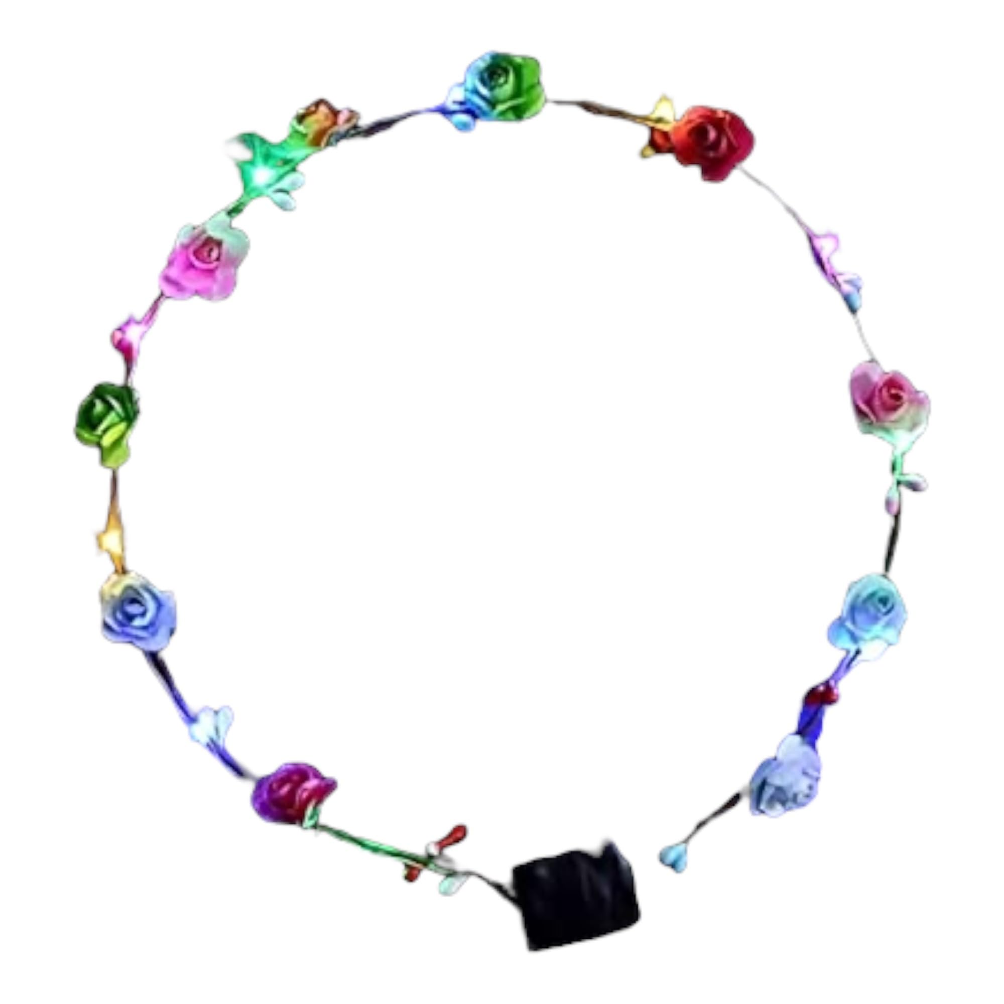 Floral LED Light-Up Tiara For Girls with Elegant Flower Crown Design (Pack of -2) (B0D3KYKCSG) Amazon Price History, Amazon Price Tracker