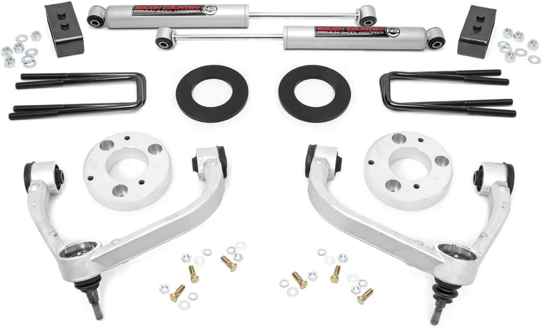 Rough Country 3" Bolt-On Lift Kit w/N3 Shocks for 14-20 F-150 4WD - 51014