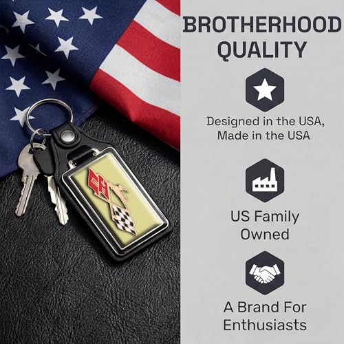 Image of Brotherhood Car Key Chain for Impala - Classic Models Keychain for Men and