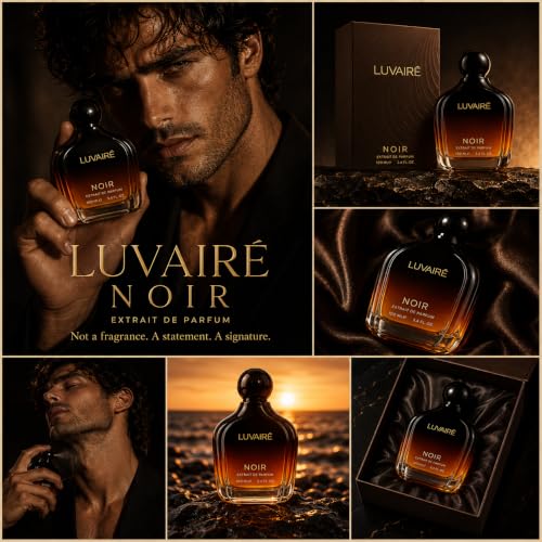 Luvairé Noir Extrait De Parfum for Men, 100ml - Image 4