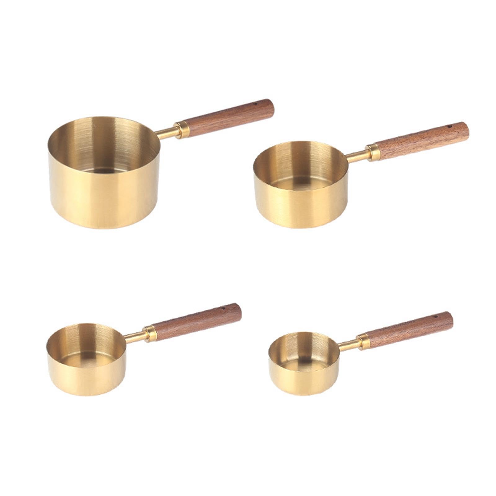 Juego de 8 Tazas Medidoras, Cucharas Y Utensilios de Medición de Acero Inoxidable para Agua, Leche Y Sopa.