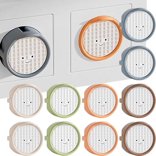 10 piezas de tapa de enchufe tipo F con robot, caja de silicona, cubierta decorativa, evita el contacto de los niños, protector de enchufe (10 unidades, 5 colores)