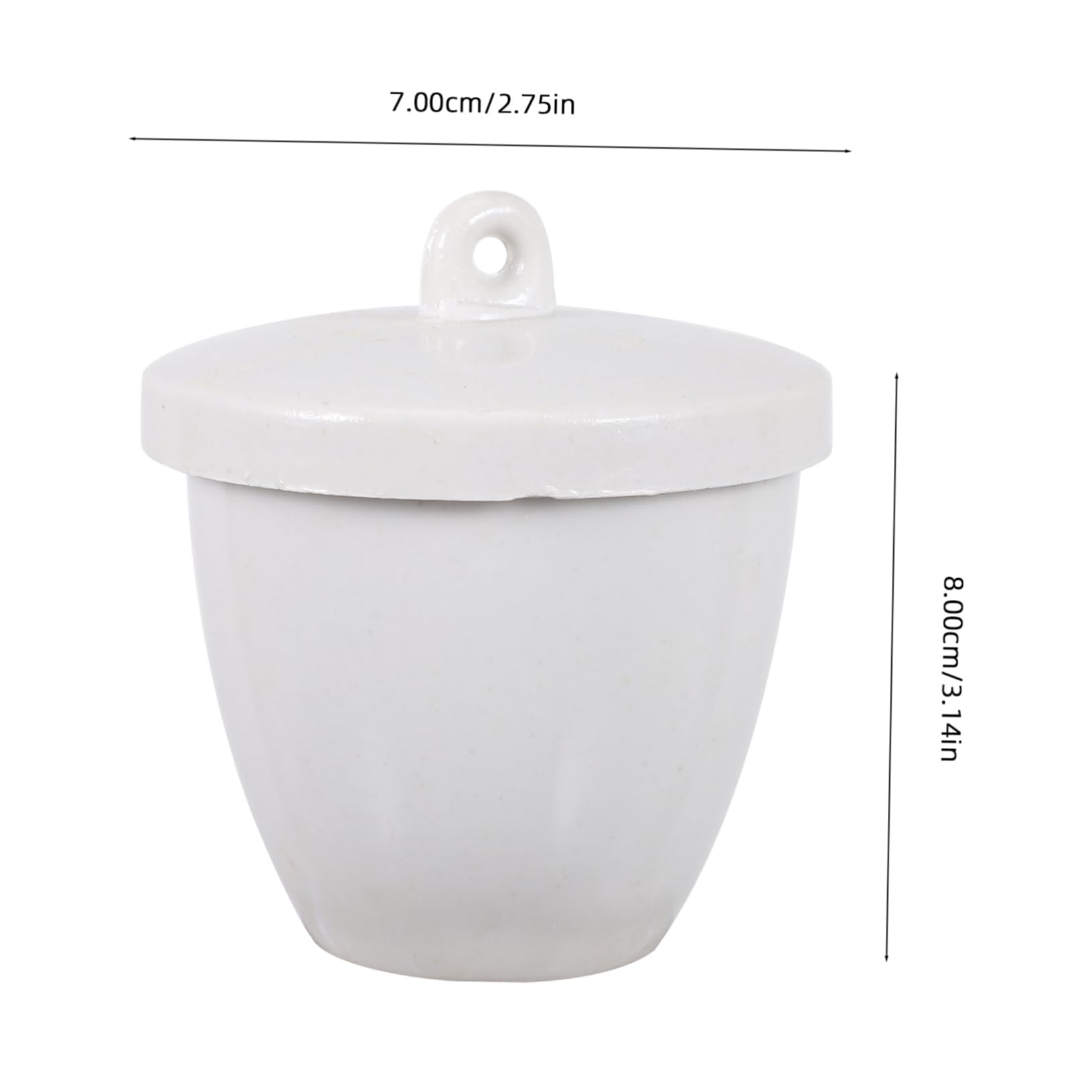Cabilock Creusets en Céramique Capacité 100 Ml Lot de 4 avec Couvercle et Pureté Haute Stabilité Thermique pour Laboratoires et Industrie Chimique